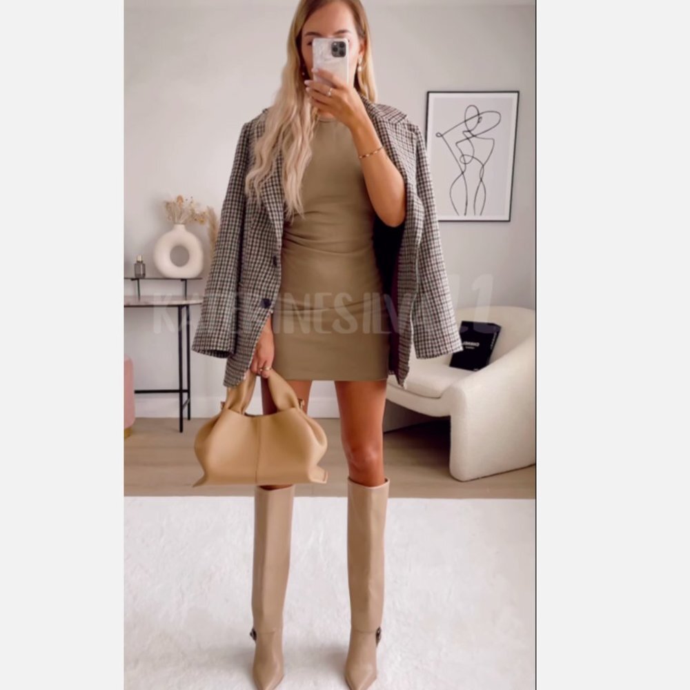 Zara fitted mini dress